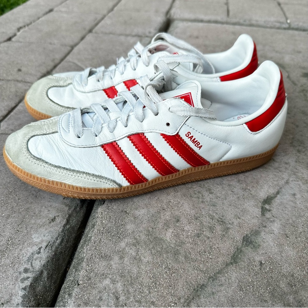 Adidas Samba OG Red White Gum Sole Sneakers Men’s 10